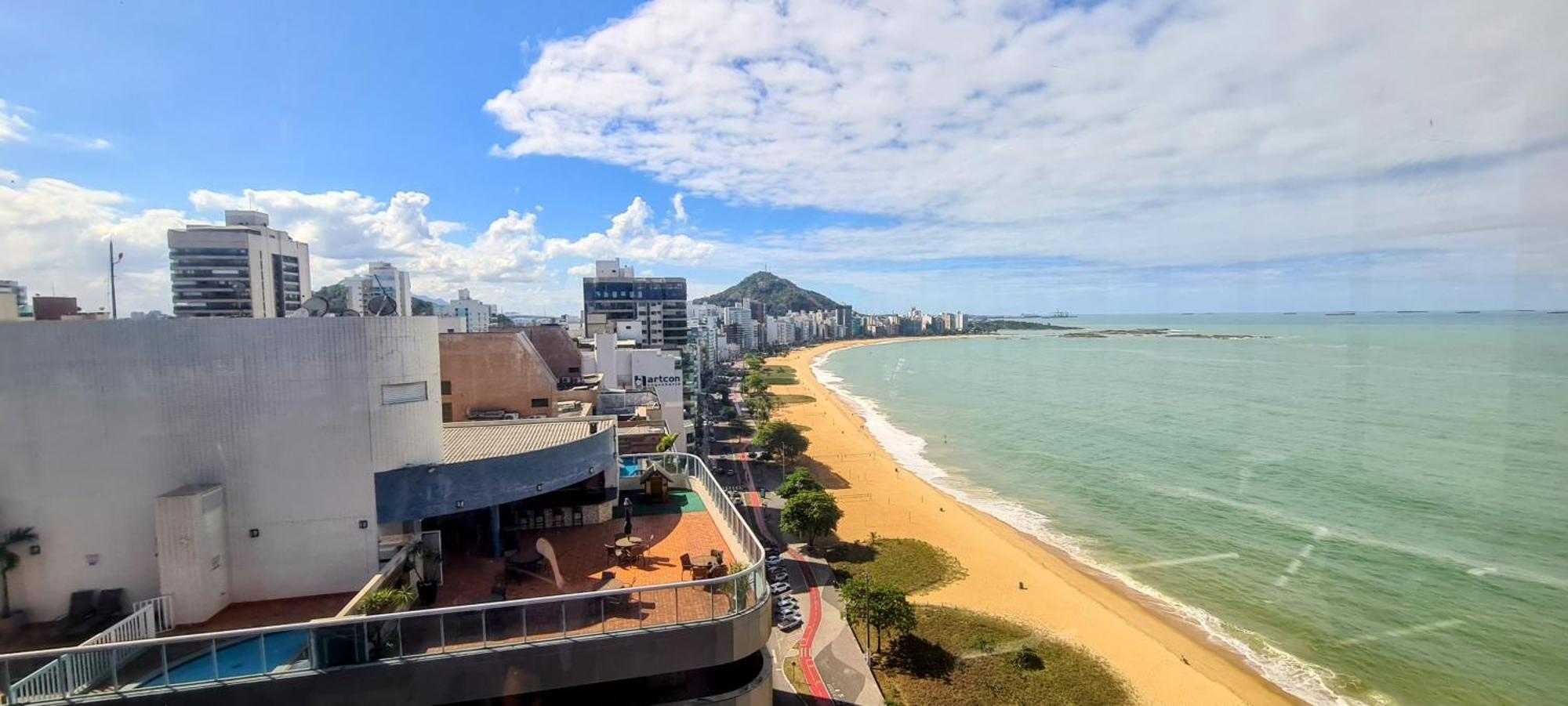 Flat Pasárgada 712, Free Bikes, pé na praia Vila Velha  Kültér fotó