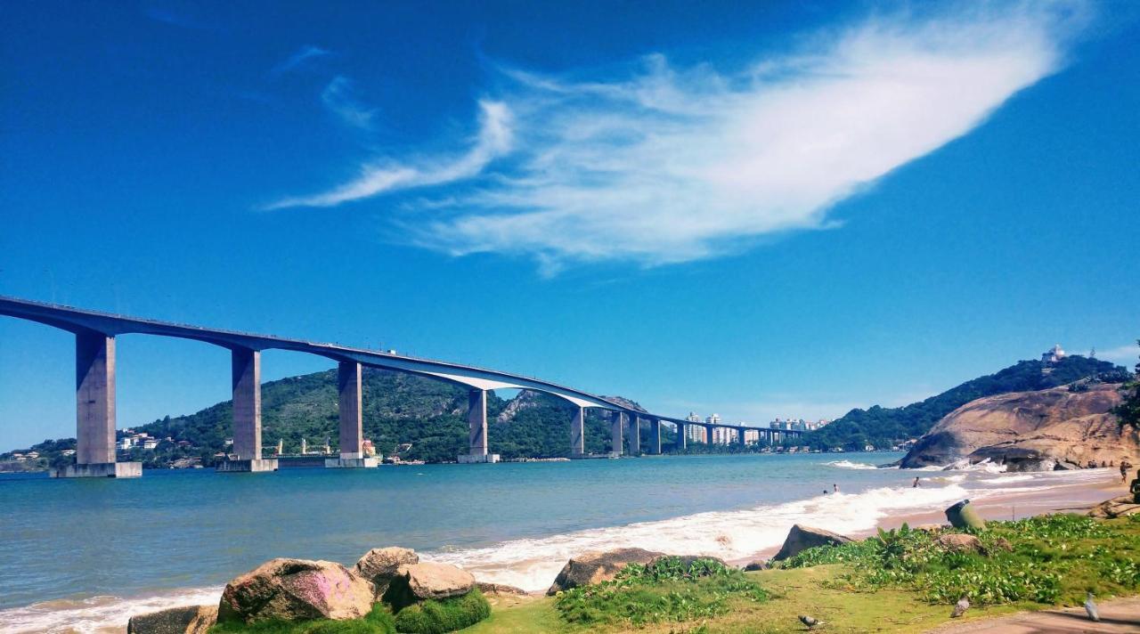 Flat Pasárgada 712, Free Bikes, pé na praia Vila Velha  Kültér fotó