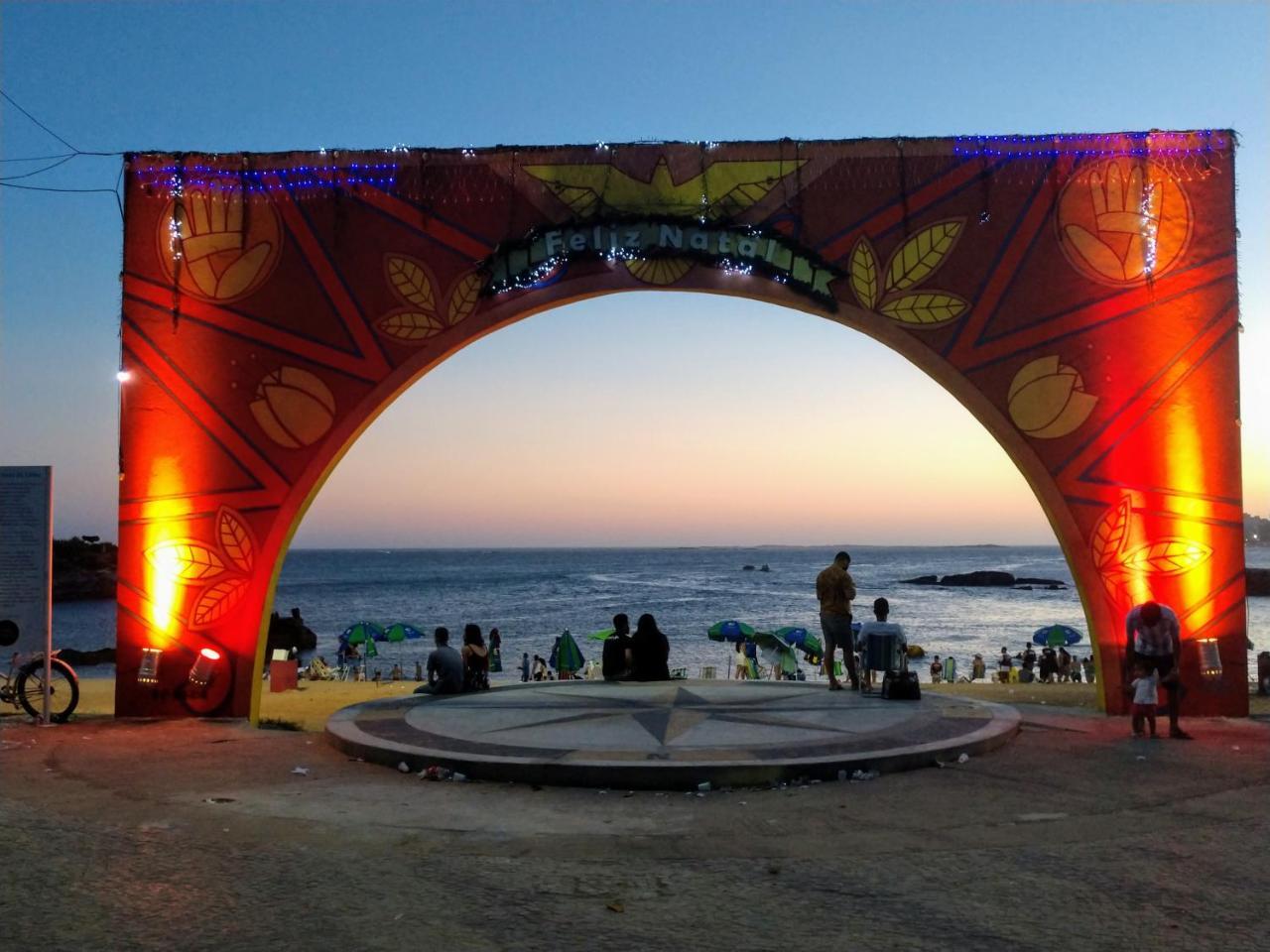 Flat Pasárgada 712, Free Bikes, pé na praia Vila Velha  Kültér fotó